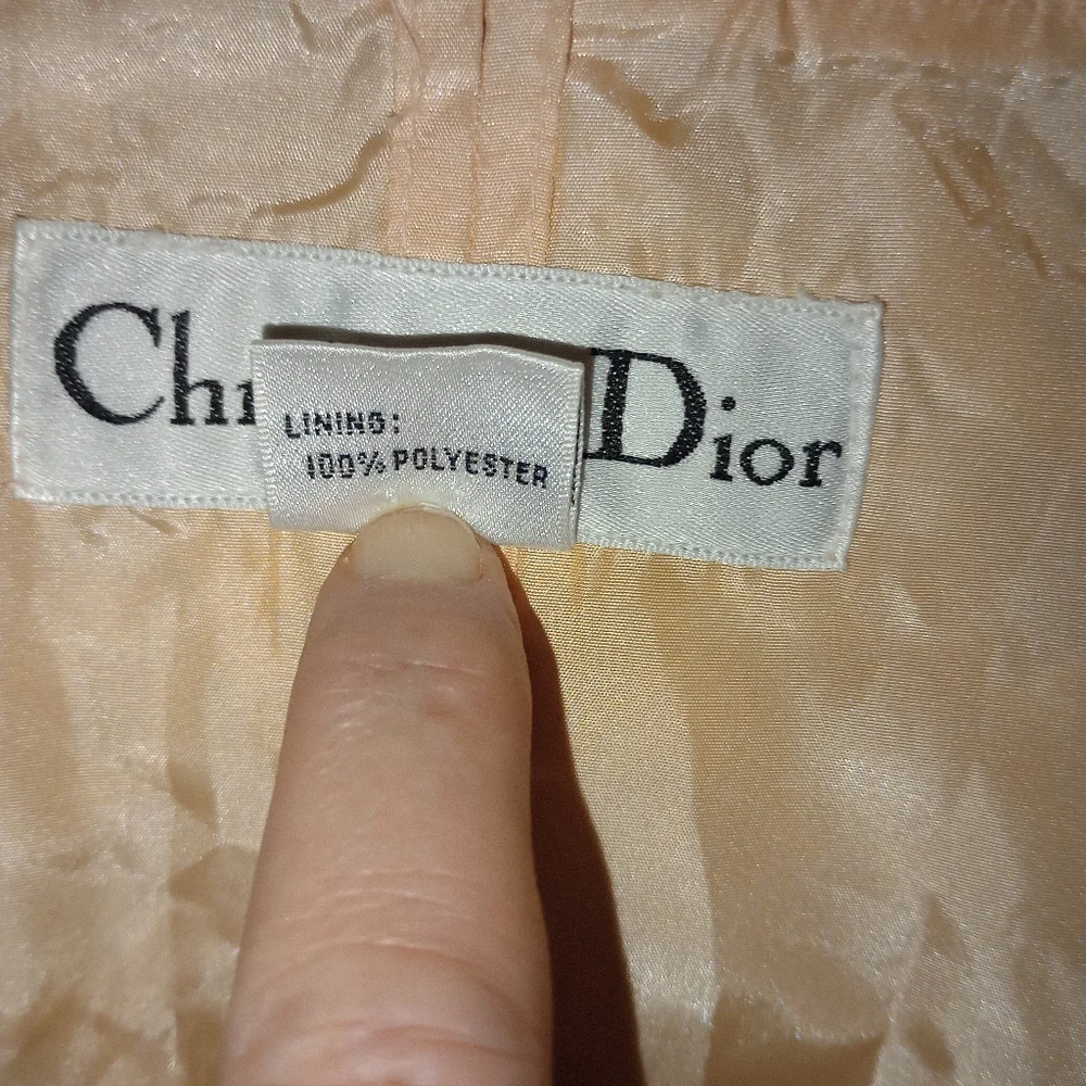 EUC Christian Dior Vintage 80s Lace Floral Jacket Women's Size 12
